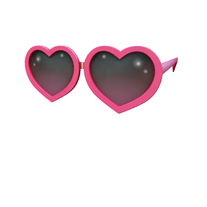 Jennifers Heart Glasses - Hot Pink