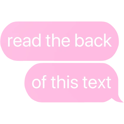 read the back of this text good girl text