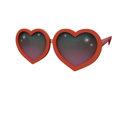 Jennifers Heart Glasses - Red