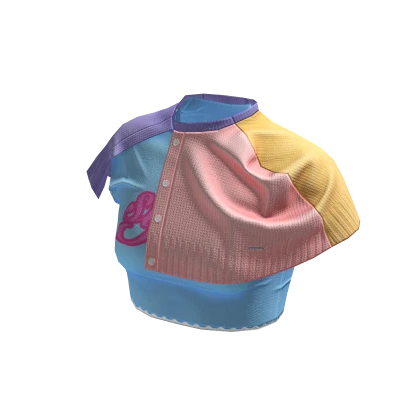 ☆ Runway Chic Pastel Cape & Blue Top