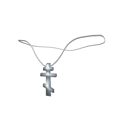 Silver Eastern Cross Necklace 1.0