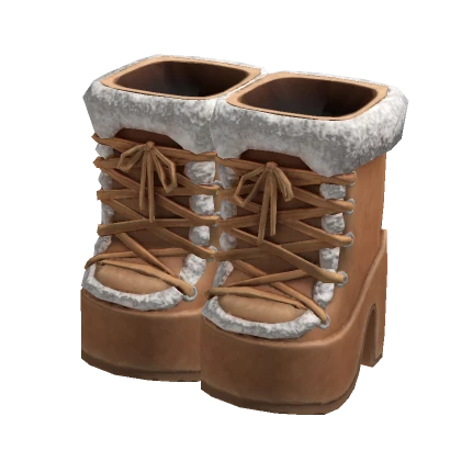 Fur Boots Beige