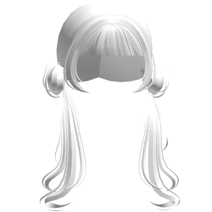 ♡ White Loose Low  Anime Hair