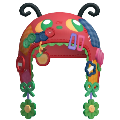 cute harajuku mori kei igari caterpillar hood hat