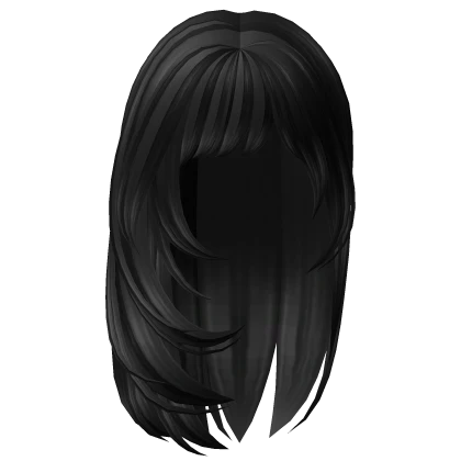 Messy Punk Girl Hair in Black