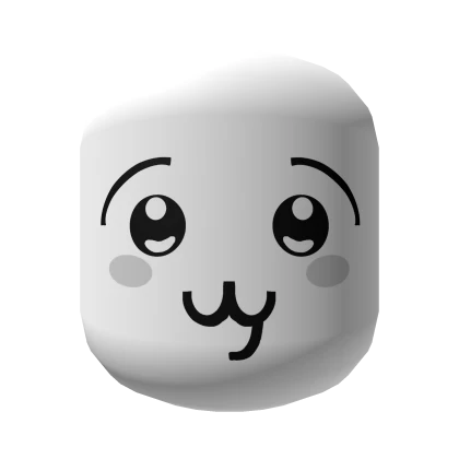 Ascii Cute Emoticon Silly Goober Face [White]