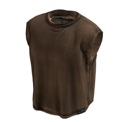 Brown Vintage Oversized TANK TOP