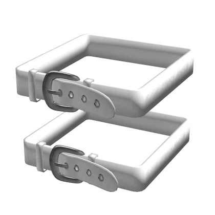 [3.0] Double White Leg Belt Strap