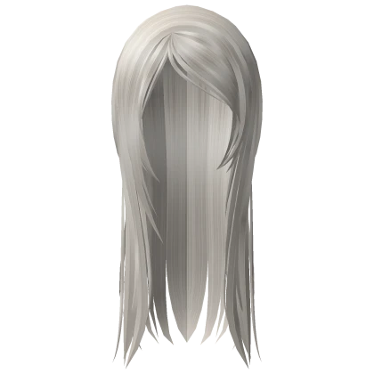 long wispy straight emo vampire hair silver blonde