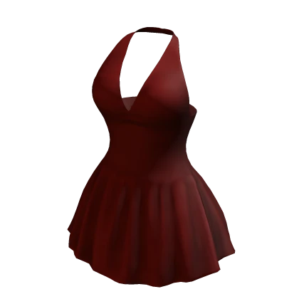 Halter Dress Red Adorable Princess Basic Chibi