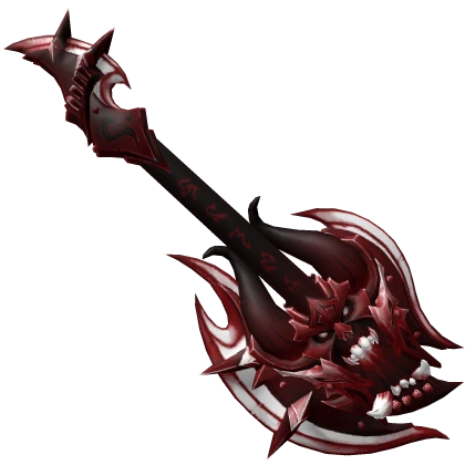 Devil Crimson Axe Guitar