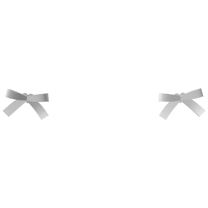 White Ribbon Hairclips