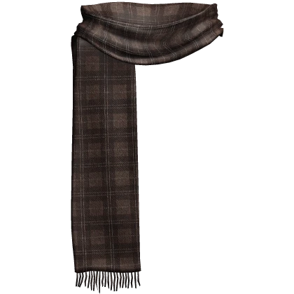 brown plaid emo winter scarf 1.0.