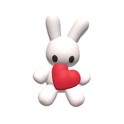 Valentine's Day Bunny Plushie Red