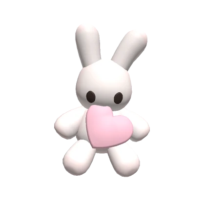 Valentine's Day Bunny Plushie Pink