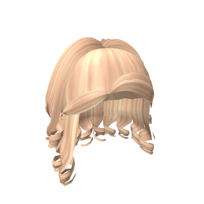 Half-Up Curly Y2K Hair Blonde