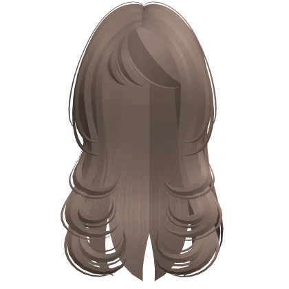 long layered emo grunge haircut milk tea brown