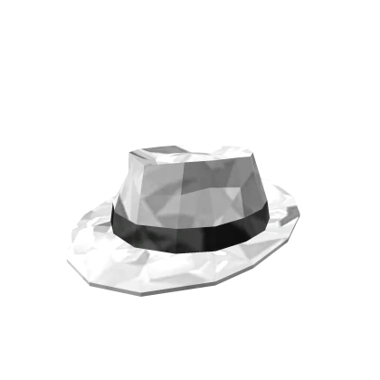 White Shiny Fedora