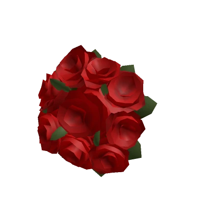 Holdable Red Valentines Flower Bouquet