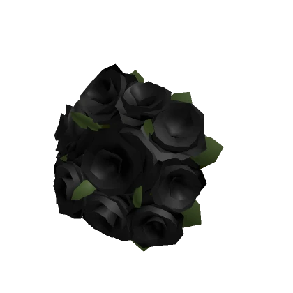 Holdable Black Valentines Flower Bouquet