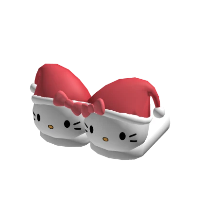 ☆ Cute Christmas hello kitty santa slippers