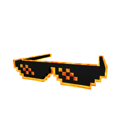 Cartoony Lava Deal With It Shades