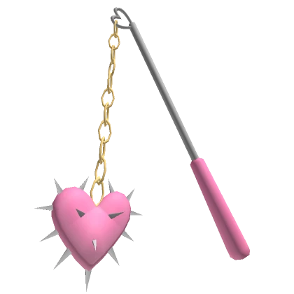 Valentines Heart Shaped Soft Pink Flail