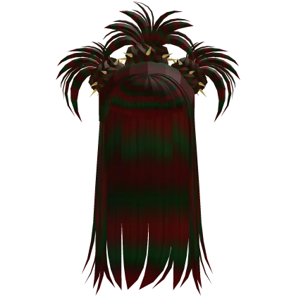 Emo Scene Punk Spiky Braided Drag Hair Christmas