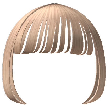 Thin Straight Bangs in Blonde