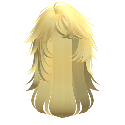 Messy Scene Emo Punk Spiky Hair in Light Yellow