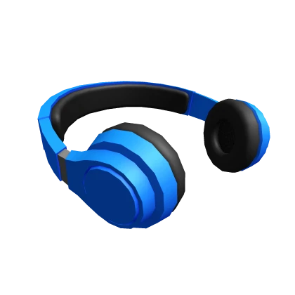 Large Blue Neck Headphones