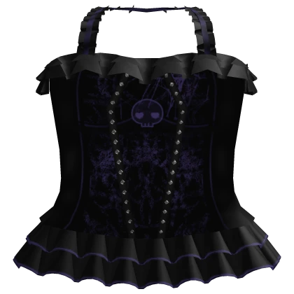 free Kuromi gothic ruffled dress