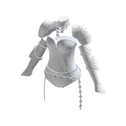 Armoured Corset with Chains and Choker