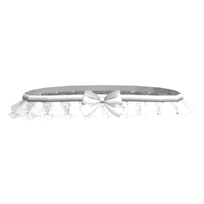 soft lace ruffle shoulder frills 3.0 white