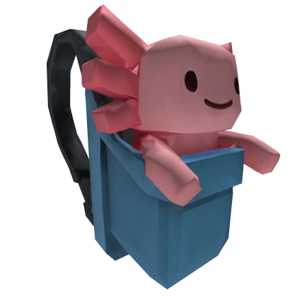 Pink Axolotl Pet Backpack Carrier