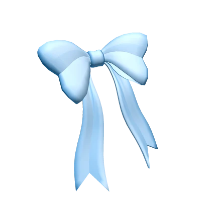 Simple Blue Bow