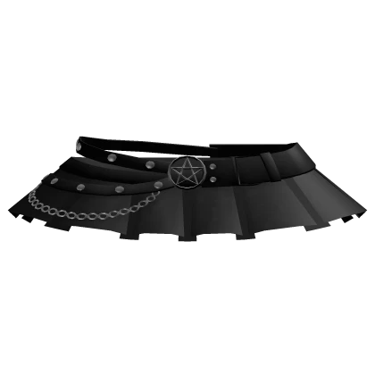 mini skirt w studded star belt black 3.0 blush