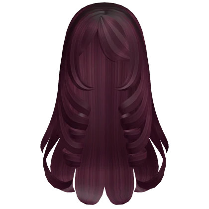 Elegant Cozy Princess Hair w/ Curls (Cherry Red)