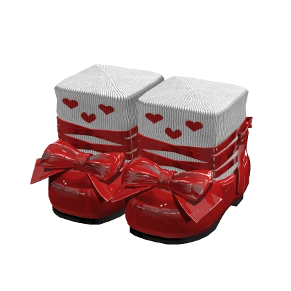 🍀Ribbon Heart Doll Platform (Red)