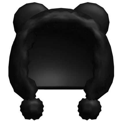 Oversized Black Cute Kawaii Emo Fluffy Bear Hood