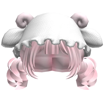 Sheep Lamb Knit Hat Pigtails 🐑