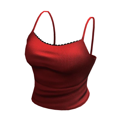 Red Lace Tank Top
