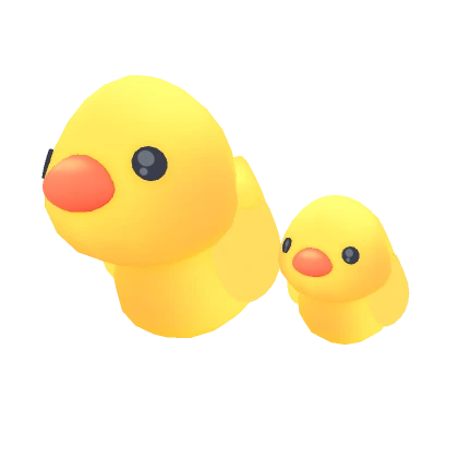 Bright Duck Family Shoulder Pals