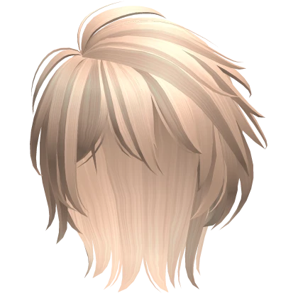 messy anime boy mullet (blonde)