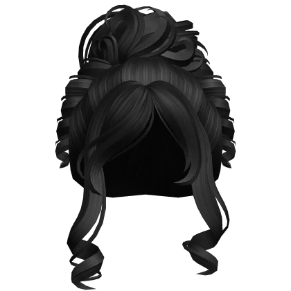 Swirly Victorian Elegant Bun (Black)