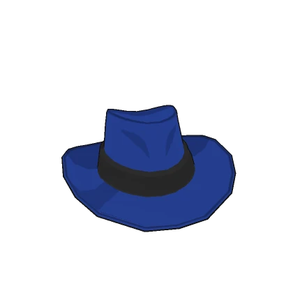 Cartoony blue cowboy hat