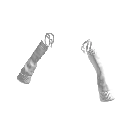 White Oversized Warmers /w Straps