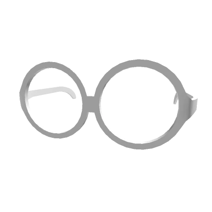 White Round Glasses