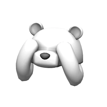 White Shy Bear Hat