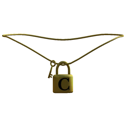 1.0 Gold Key Lock Initial - C